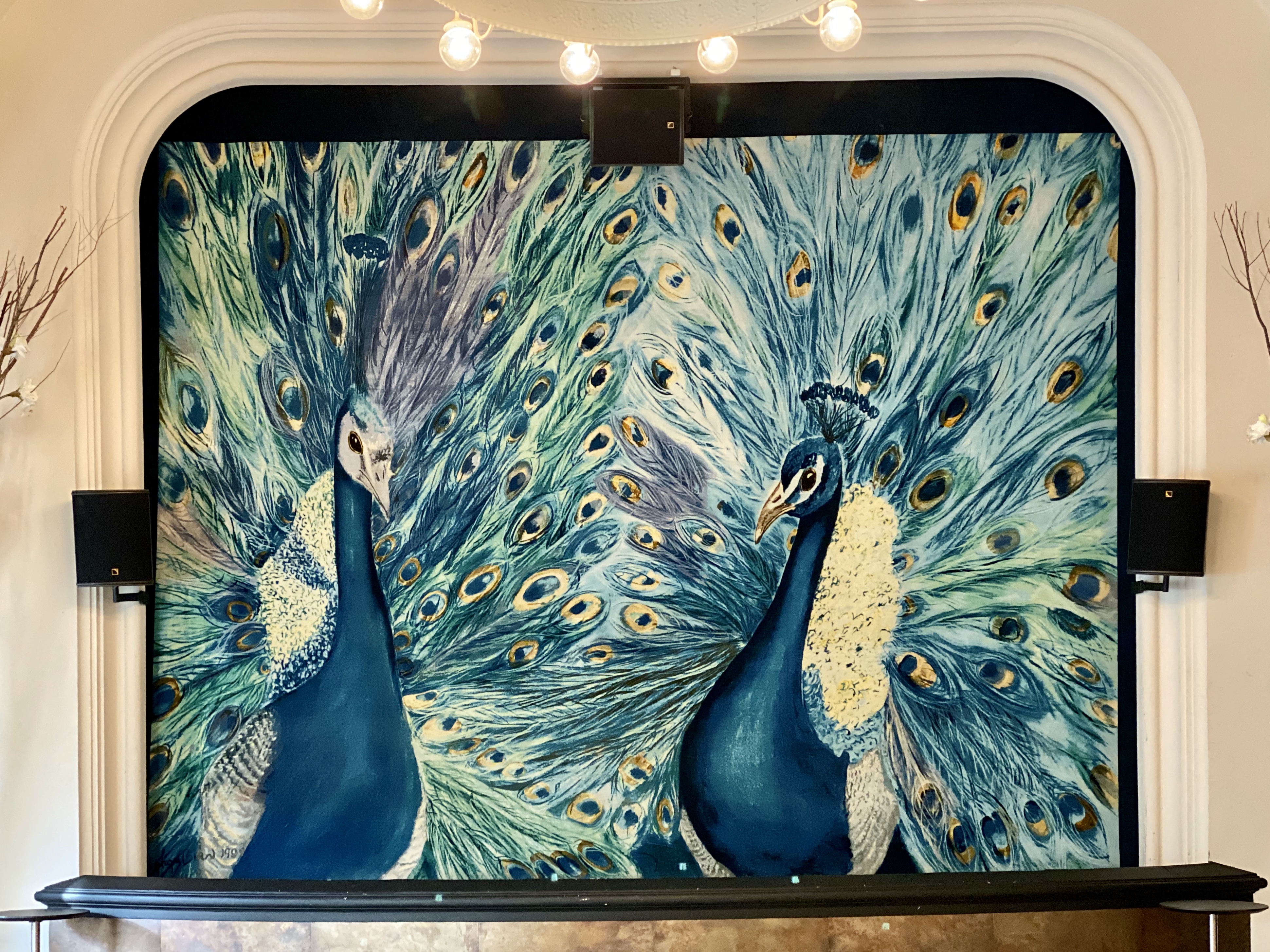Teatertæppe af Peacocks