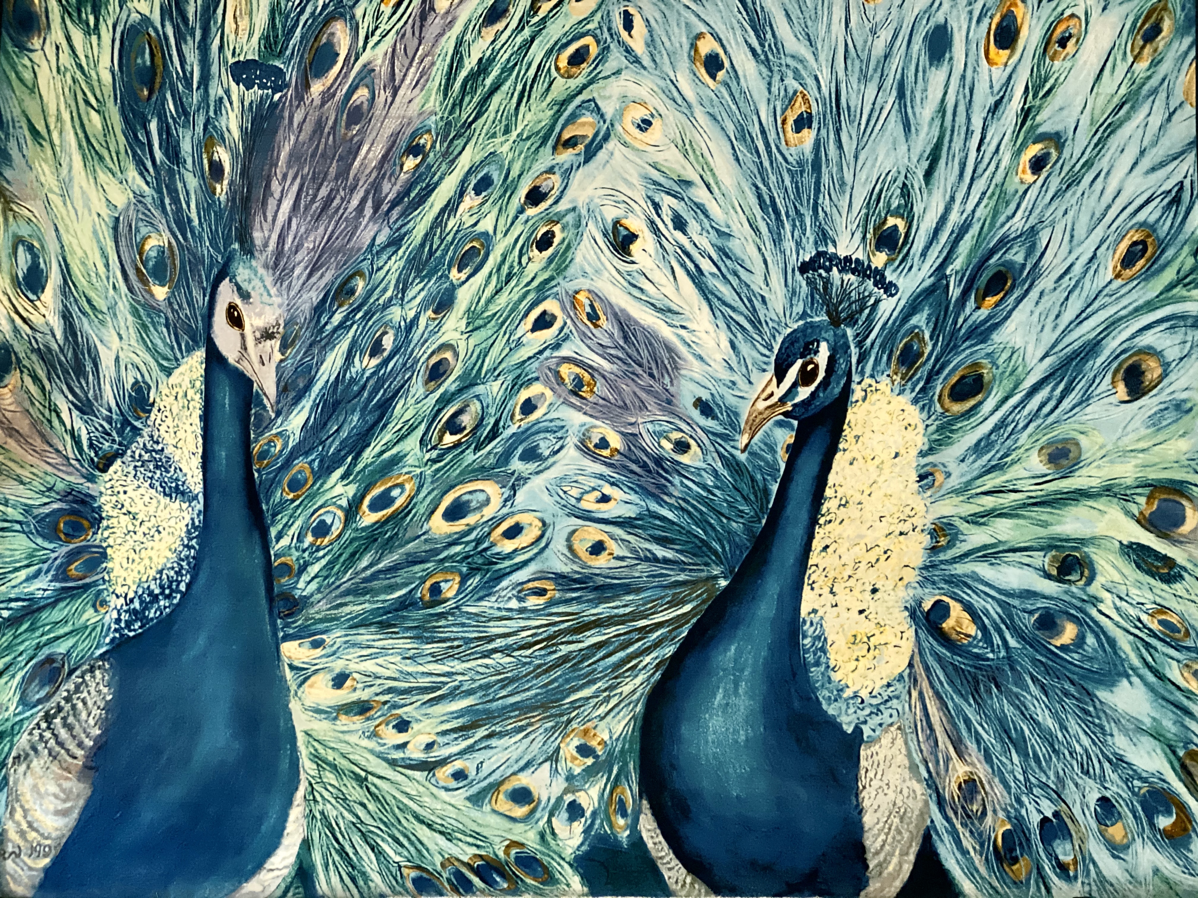 Teatertæppe af Peacocks